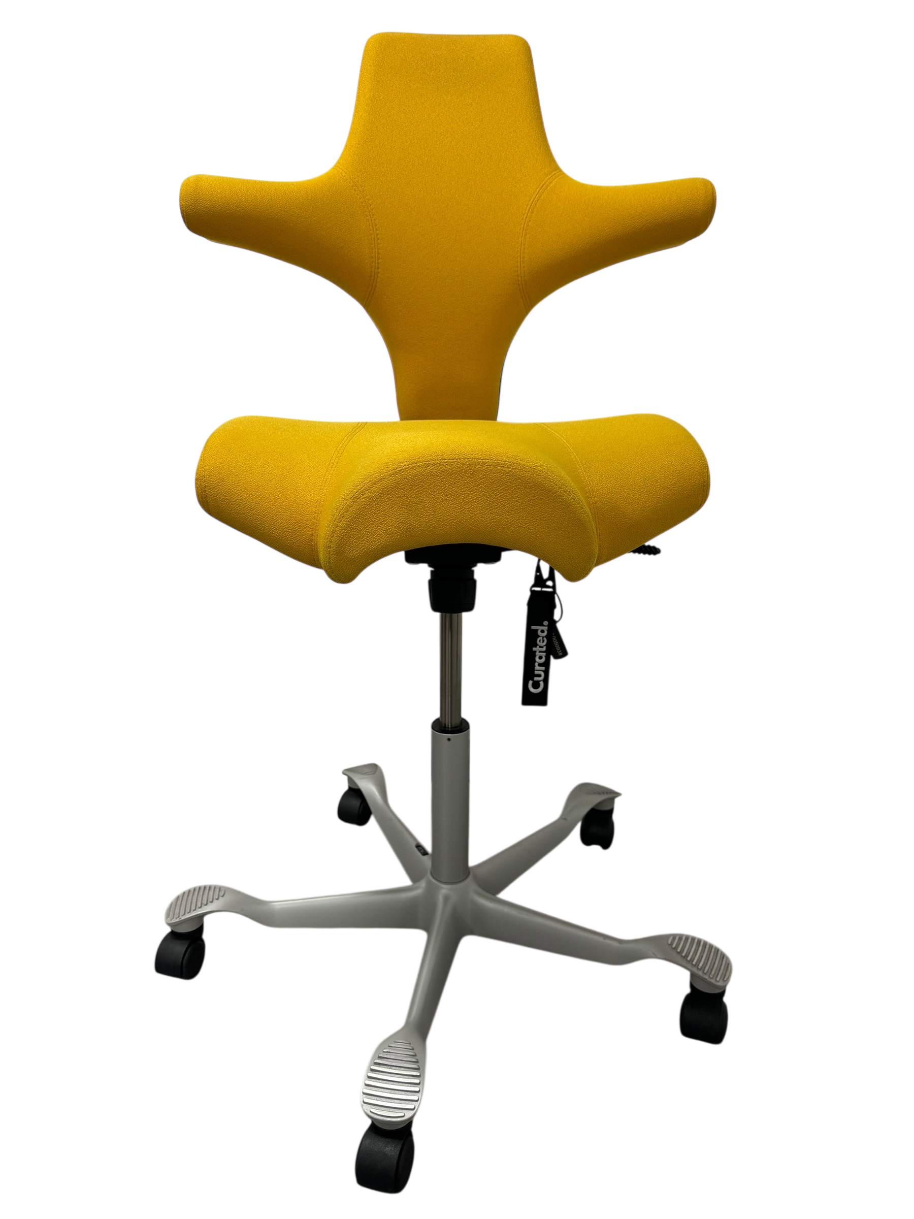 HAG Capisco Yellow Saddle Seat Fully Loaded