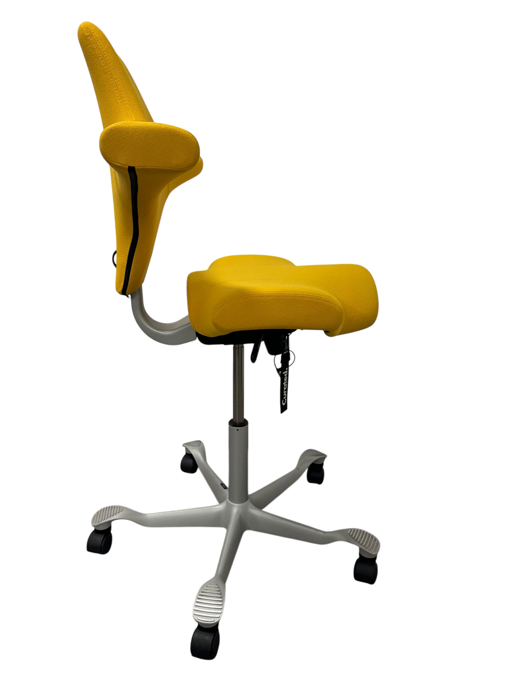 HAG Capisco Yellow Saddle Seat Fully Loaded