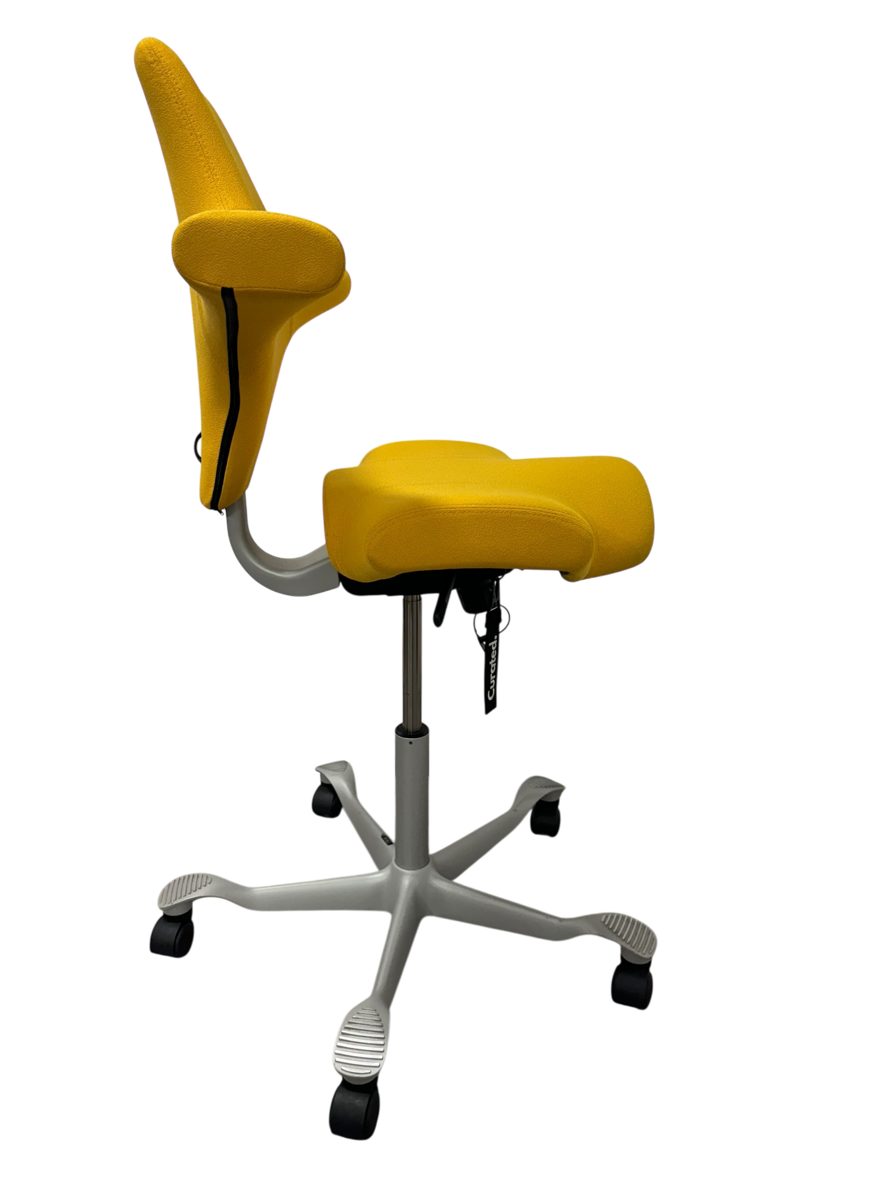 HAG Capisco Yellow Saddle Seat Fully Loaded