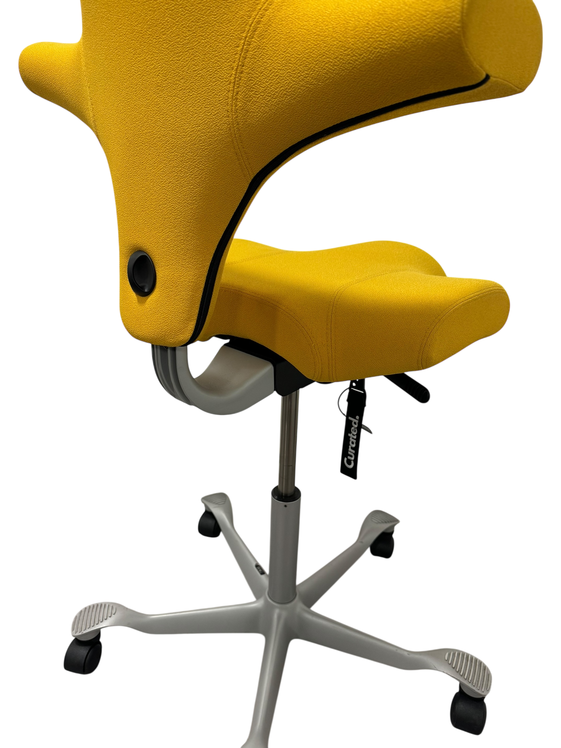 HAG Capisco Yellow Saddle Seat Fully Loaded
