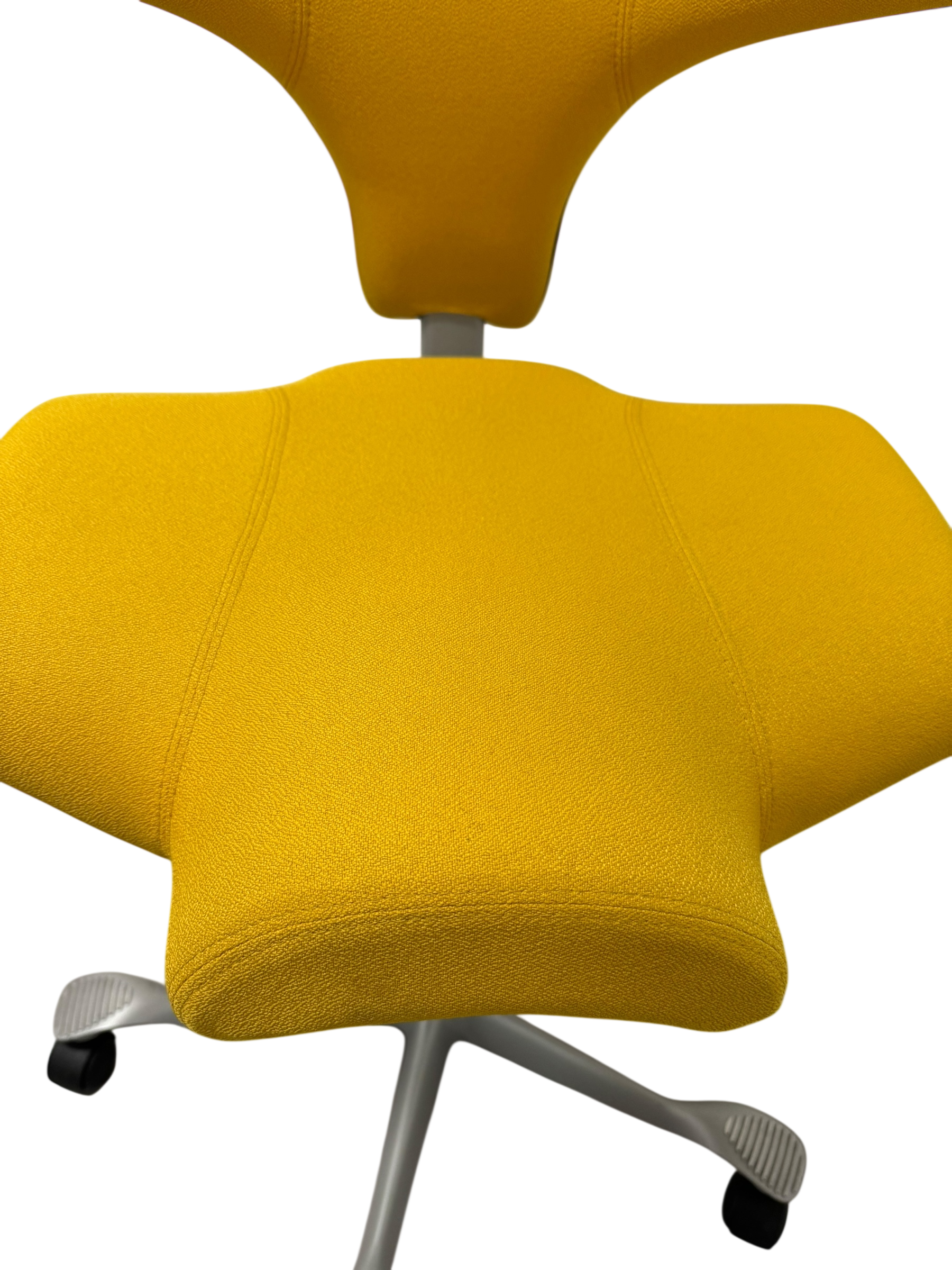 HAG Capisco Yellow Saddle Seat Fully Loaded