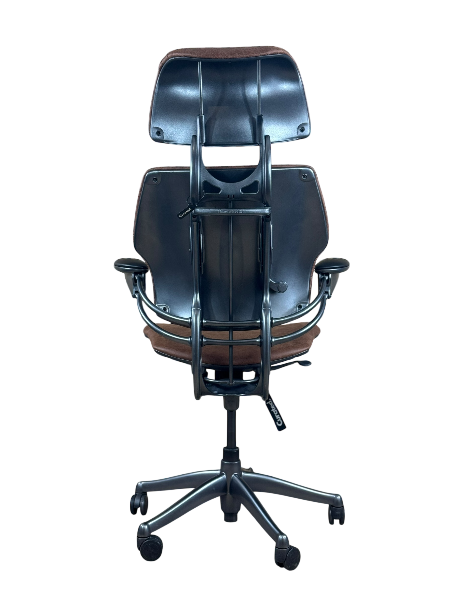 Humanscale Freedom Highback Distressed Brown Leather