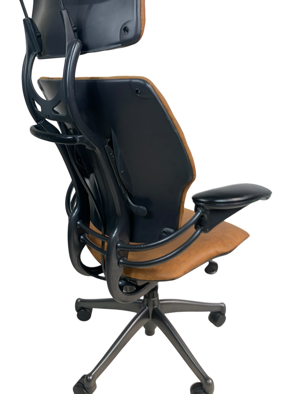 Humanscale Freedom Highback Distressed Brown Leather