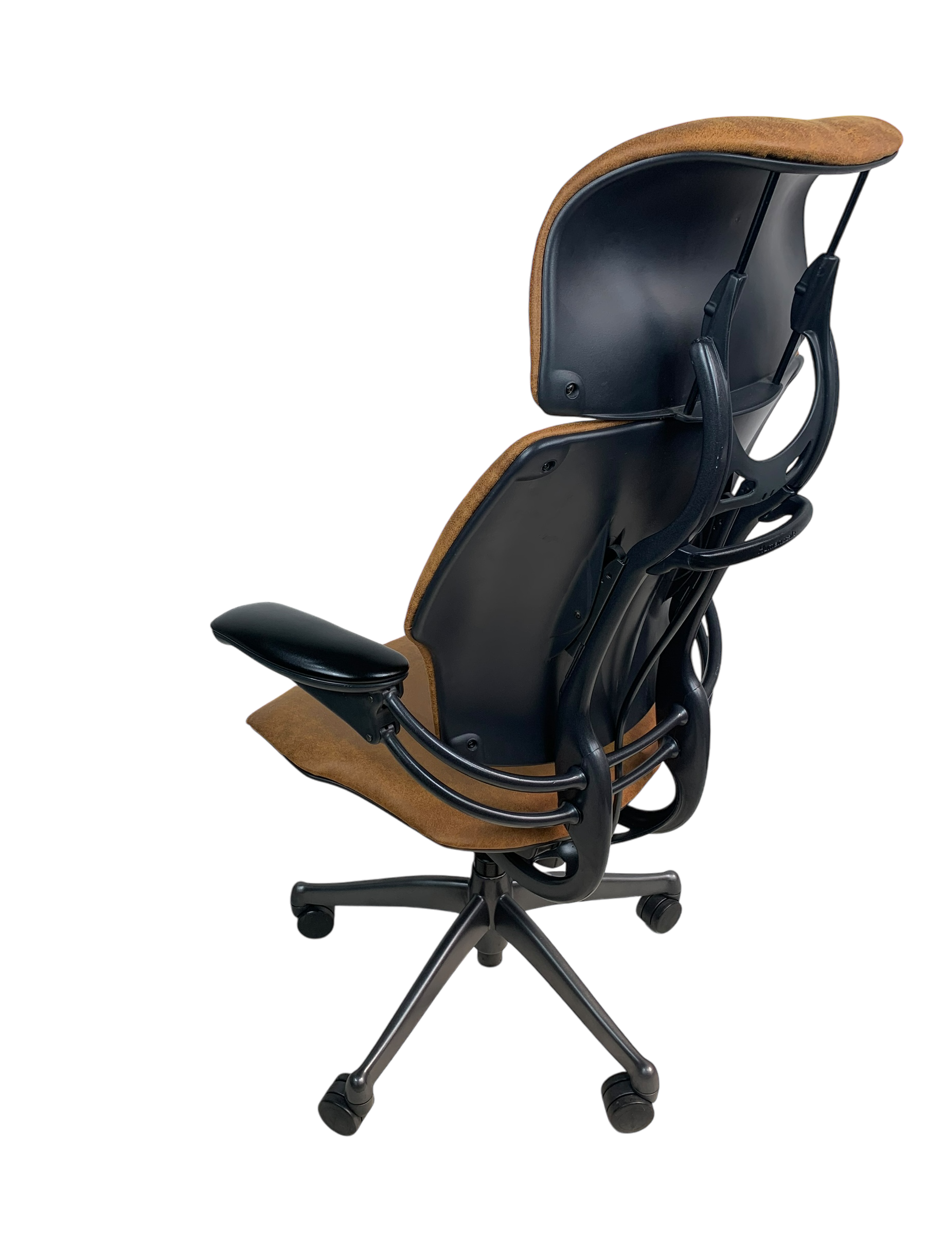 Humanscale Freedom Highback Distressed Brown Leather