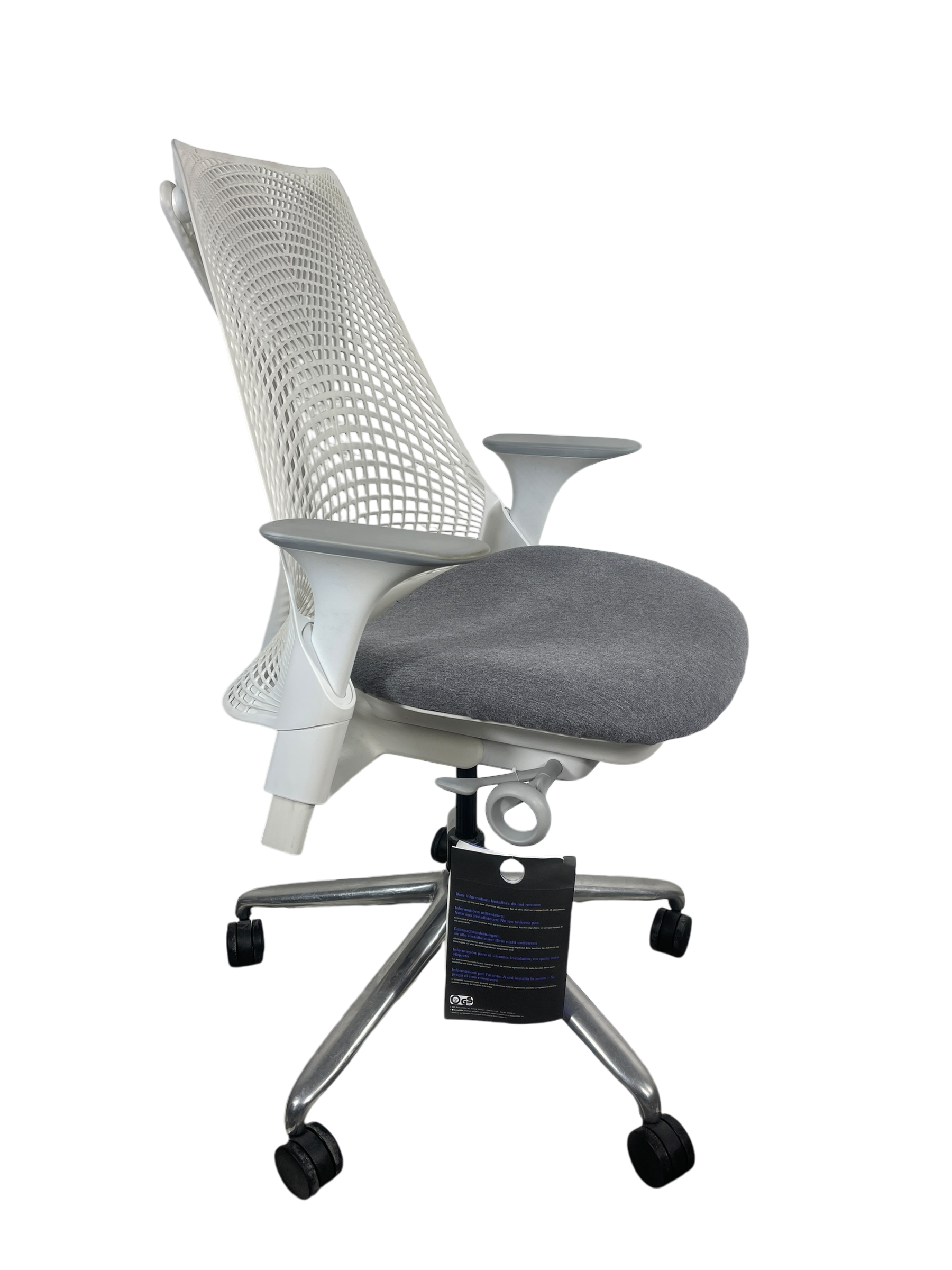 Herman Miller Sayl White Aluminum Grey