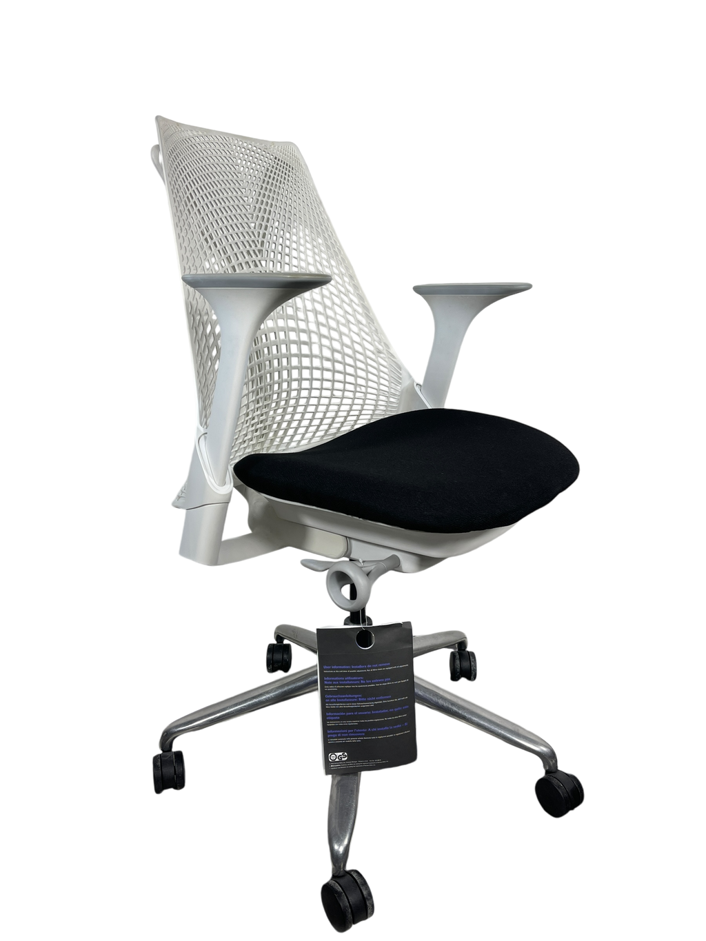 Herman Miller Sayl White Aluminum Black