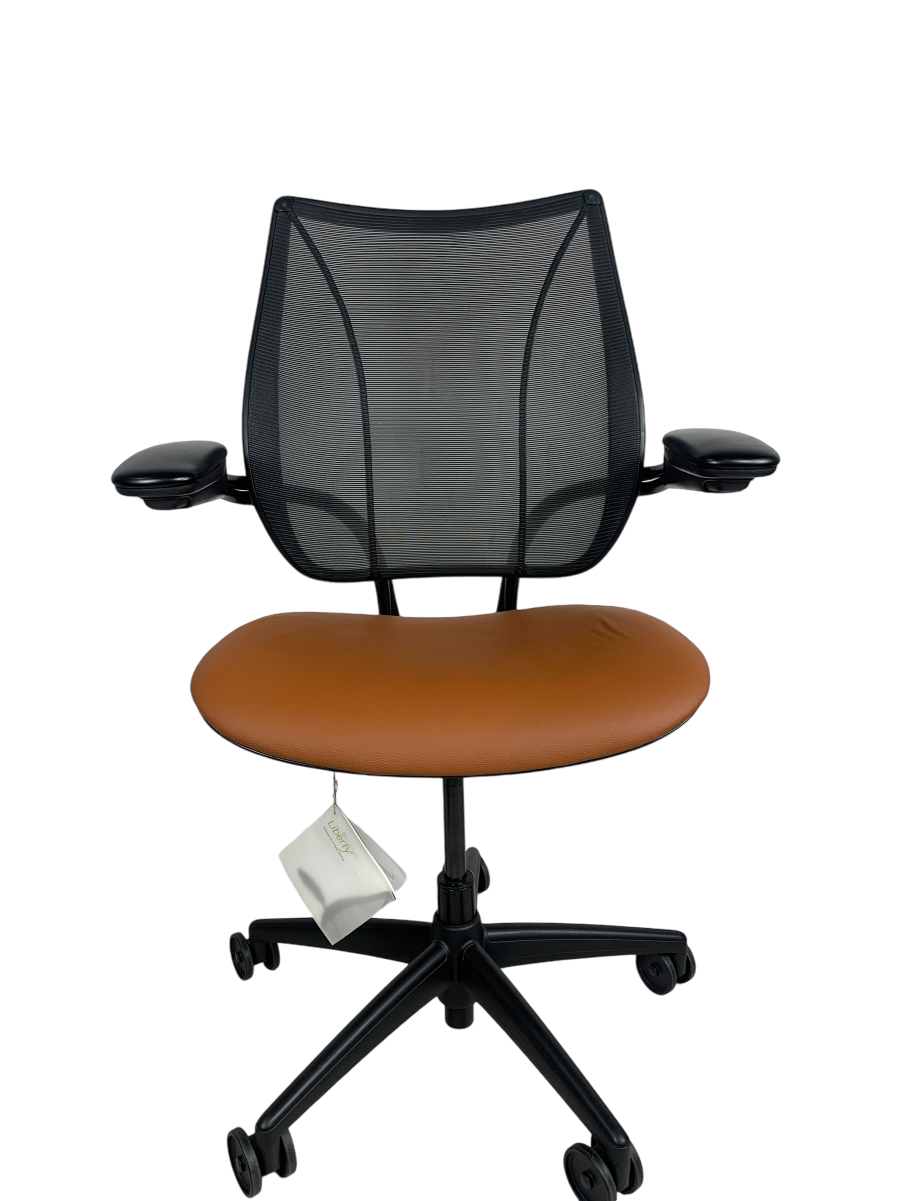 Humanscale Liberty Tan Brown Leather Fully Loaded