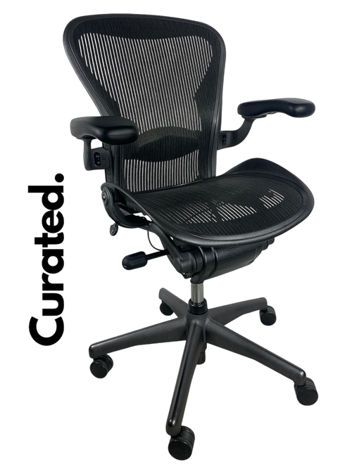 Herman Miller Aeron Graphite Black Fully Loaded